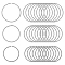 UNICRAFTALE 30pcs 3 Sizes Quick Link Connectors 304 Stainless Steel Round Linking Rings Frames Connectors for Bracelet Necklace Jewelry Making
