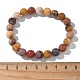 Натуральный mookaite бисерные браслеты простирания X-BJEW-Q692-52-8mm-5