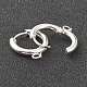 201 фурнитура для сережек-колец Huggie Hoop из нержавеющей стали STAS-P283-01B-S-2