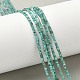 Хубэй природных бирюзовый бисер нитей G-G271-G05-1x1.5mm-1