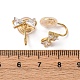 Фурнитура для ушей из латуни с микропаве из кубического циркония KK-F898-18G-3