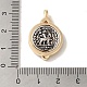 Стеклянные подвески из латуни с покрытием стойки KK-S368-04G-3