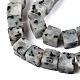 Натуральный кунжут яшма / киви нитки бусины яшмы G-T139-8x8-01A-3