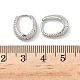 Латунные серьги обруча EJEW-D320-15P-5