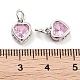 Латунные микро проложить кубического циркония подвески KK-P271-02P-A-3
