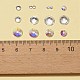 10 стильный стеклянный горный хрусталь с плоской спинкой RGLA-FS0001-04-2