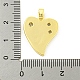 Латунные микропаве прозрачные подвески с фианитом KK-P263-09B-G-3