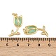 Латунные микропаве прозрачные подвески с фианитом KK-A269-39G-3
