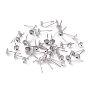 Серьги-гвоздики из нержавеющей стали 304 STAS-J031-12
