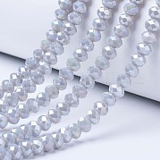 Стеклянные бусины с гальваническим покрытием  EGLA-A034-P3mm-B11