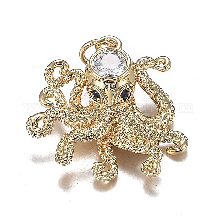 Подвески из латуни с прозрачным микрочипом и черным фианитом X-ZIRC-F120-067G-1