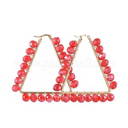 Серьги-кольца из нержавеющей стали 304 EJEW-JE03917-05-1