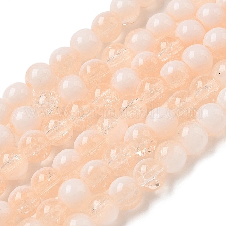 Стеклянные бусины кракле GLAA-U001-6mm-05-1