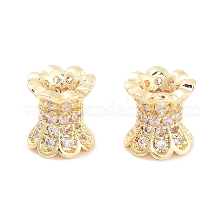 Латунные микропаве из прозрачного кубического циркония KK-P271-39B-04-1