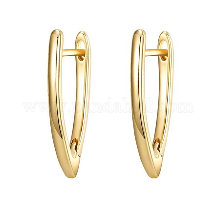 Серьги-кольца из латуни EJEW-BB35433-G-1