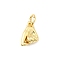 Brass Charms, Long-Lasting Plated, Lead Free & Cadmium Free, Rack Plating, with Jump Ring, Real 18K Gold Plated, Hand, 10.5x8x4mm, Hole: 3mm