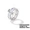 Fashionable Brass Rhinestone Plaid Ring Jewelry, Platinum, Clear, show in picture
