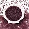 Imitation Jade Glass Seed Beads, 2-Hole, Oval, Indian Red, 5~6x2.5~3.5x3mm, Hole: 0.7~0.9mm, about 7500pcs/pound