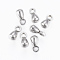 Tarnish Resistant 304 Stainless Steel Charms, Chain Extender Drop, Teardrop, Stainless Steel Color, 6x3mm, Hole: 1.2mm