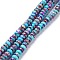 Synthetic Turquoise Beads Strands, Dyed, Rondelle, Purple, 8x5mm, Hole: 0.7mm, about 80~84pcs/strand, 15.94~16.14 inch(40.5~41cm)