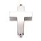 Tarnish Resistant 201 Stainless Steel Links connectors, Latin Sideways Cross, Stainless Steel Color, 25x14.5x1mm, Hole: 1mm