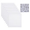 HOBBIESAY 8 Sheets Water Soluble Stabilizer 20.5x20cm Blank Embroidery Flower and Leaves Hand Sewing Stabilizers Fabric Embroidery Stickers for Handmade Embroidery