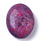 Synthetic Turquoise Beads Strands, Dyed, Oval, Old Rose, 25x20x11mm, Hole: 1.4mm