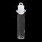 Clear Glass Wishing Bottle Pendants, with Plastic Seal Plug, Column, 53x10mm, Hole: 2mm