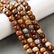 Natural Red Rainbow Jasper Beads Strands, Barrel, 8x6mm, Hole: 1mm, about 66pcs/strand, 15.39''(39.1cm)