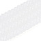 Imitation Jade Glass Beads, Rondelle, WhiteSmoke, 6~6.5x3mm, Hole: 1mm, about 103~118pcs/strand, 14.57~14.96 inch(37~38cm)