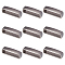 10Pcs Alloy Waist Belt Keeper Rings, Rectangle, Gunmetal, 22x5x7mm