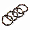 Natural Flower Agate Beaded Stretch Bracelets, Round, 1-3/4 inch~2-1/8 inch(48~54mm)