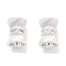 Brass Micro Pave Cubic Zirconia Beads, Cadmium Free & Nickel Free & Lead Free, Column, 925 Sterling Silver Plated, 9x7mm, Hole: 1.2mm