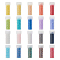 100G 20 Styles Cylinder Seed Beads, Uniform Size, Mixed Color, 2x1.3~1.5mm, Hole: 0.8~1mm, about 440pcs/5g, 5g/style