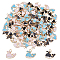 150Pcs 3 Colors Alloy Enamel Charms, Whale Shape, Light Gold, Mixed Color, 12.5x12.5x2mm, Hole: 1.8mm, 50pcs/color