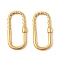 304 Stainless Steel Linking Rings, Textured Oval, Golden, 25x12.5x2mm, Inner Diameter: 21x7mm