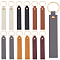 6 Colors PU Leather Keychain, with Iron Key Rings, Mixed Color, 137~140mm, 4pcs/color