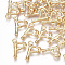 Brass Pendants, Cadmium Free & Nickel Free & Lead Free, Letter, Real 18K Gold Plated, Letter.P, 15.5x10x2mm, Hole: 1.5mm