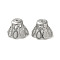 Non-Tarnish 304 Stainless Steel Bead Caps, Flower, Stainless Steel Color, 10x6mm, Hole: 0.9mm