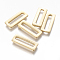 201 Stainless Steel Linking Rings, Rectangle, Golden, 20x8x1.5mm, Inner Diameter: 16x3mm