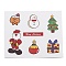 6 Styles Christmas Paper Gift Tag Display Cards, Mixed Shapes, Mixed Color, 13x16x0.05cm, pattern: 47~78x32~42mm