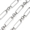 Rack Plating Brass Oval Link Chains, Unwelded, with Spool, Long-Lasting Plated, Cadmium Free & Lead Free, Real Platinum Plated, 22x7x1.5mm