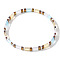 Vintage Ethnic Style Glass Seed Beads Stretch Bracelets for Women, Rectangle, Mixed Color, Inner Diameter: 6-1/4 inch(16cm)~6-1/2 inch(16.5cm)