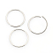 Tarnish Resistant 304 Stainless Steel Open Jump Rings, Stainless Steel Color, 16x1.2mm, Inner Diameter: 13.6mm, about 700pcs/bag