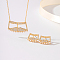 Elegant Brass Micro Pave Clear Cubic Zirconia Stud Earrings & Pendant Necklaces Sets for Women, Golden