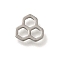 304 Stainless Steel Charms, Laser Cut, Stainless Steel Color, Honeycomb, 11x7x1mm, Hole: 1.2mm