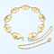 Alloy Link Chain Waist Belly Chains, Oval, 1500mm