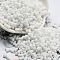 Macaron Color Opaque Frosted Glass Seed Beads, Peanut, White, 6x3x3mm, Hole: 1.2mm, about 4000pcs/pound