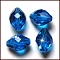 Imitation Austrian Crystal Beads, Grade AAA, K9 Glass, Faceted, Bicone, Dodger Blue, 8x11mm, Hole: 0.9~1mm