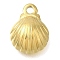 Ion Plating(IP) 304 Stainless Steel Charms, Shell Shapes Charm, Real 18K Gold Plated, 11.5x9x3mm, Hole: 1.4mm